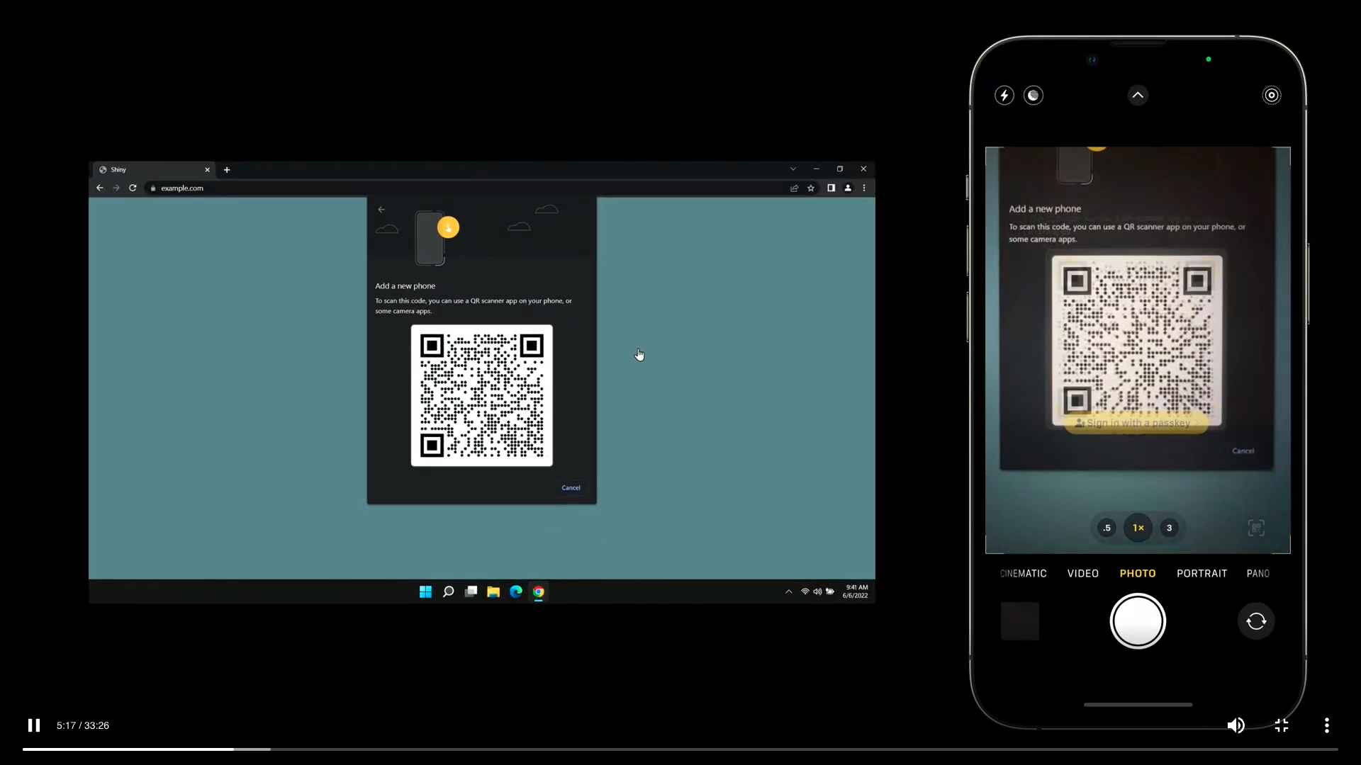 Passkeys authentication